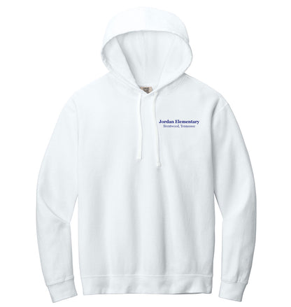 ADULT Blue Ribbon Comfort Color Lightweight Hoodie-WHITE