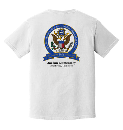 ADULT Blue Ribbon Comfort Color Tee-WHITE