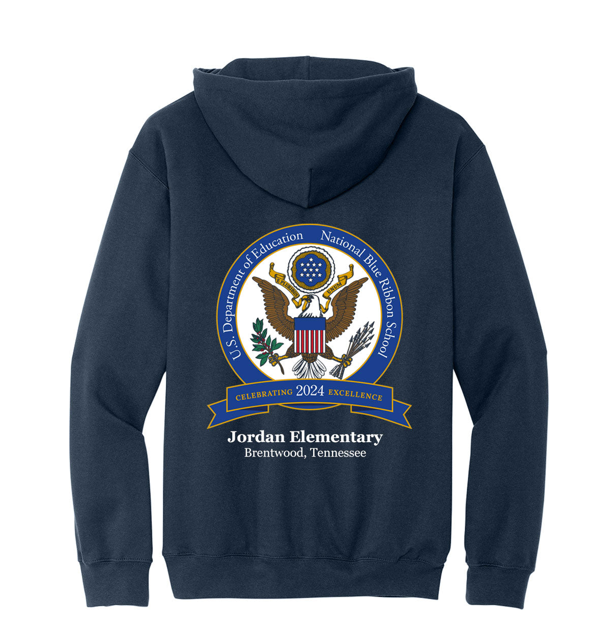 ADULT Blue Ribbon Gildan Softstyle Hoodie-NAVY