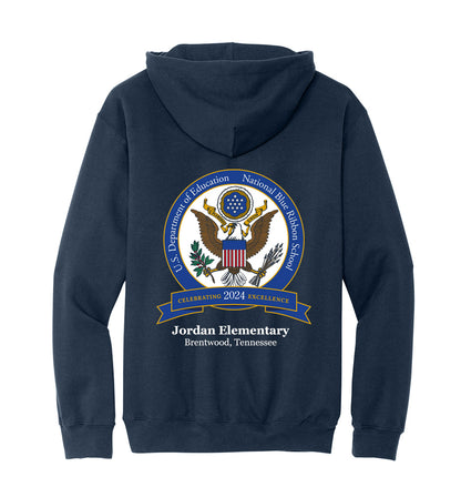 ADULT Blue Ribbon Gildan Softstyle Hoodie-NAVY