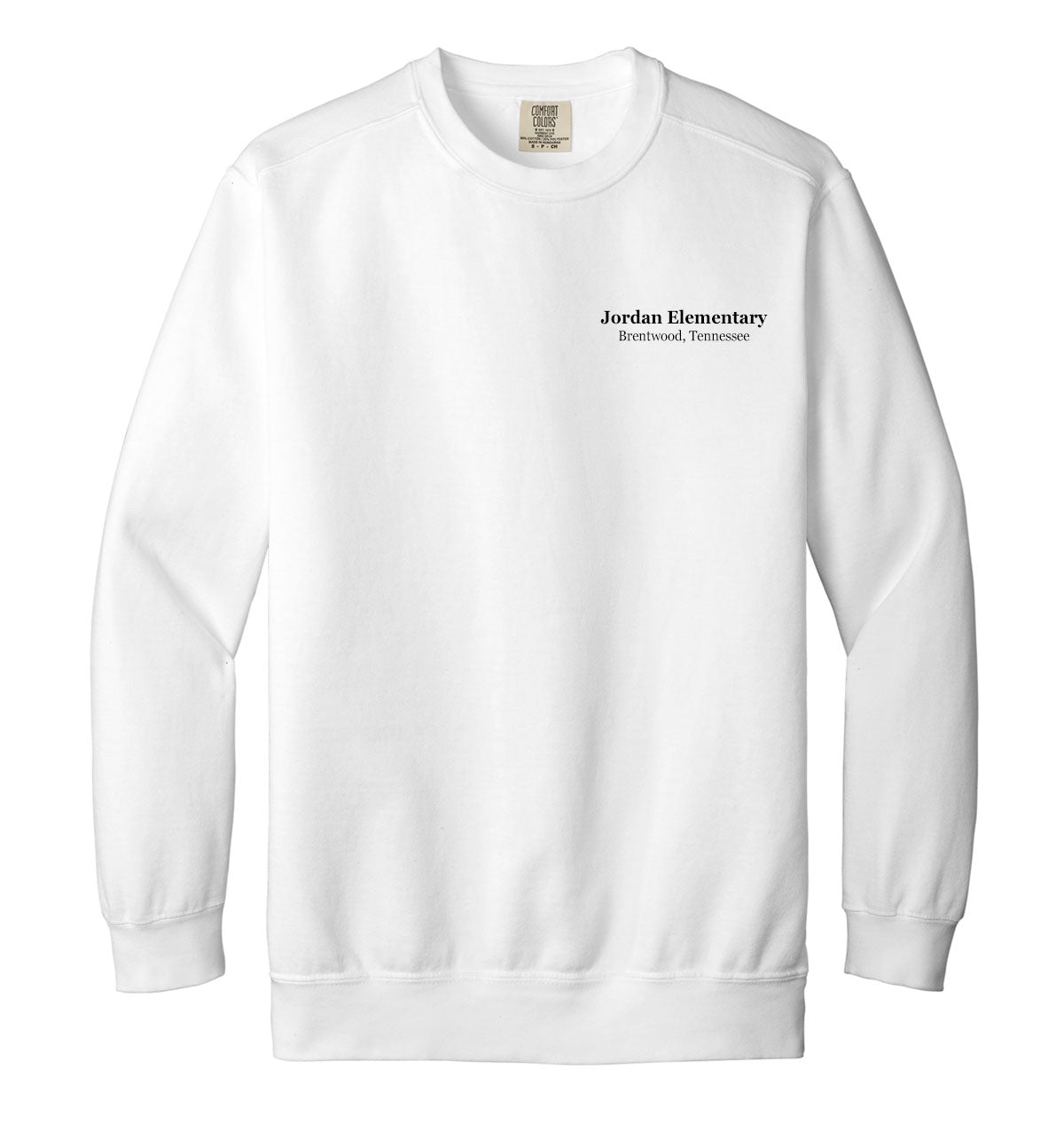 ADULT Blue Ribbon Comfort Color Crewneck-WHITE