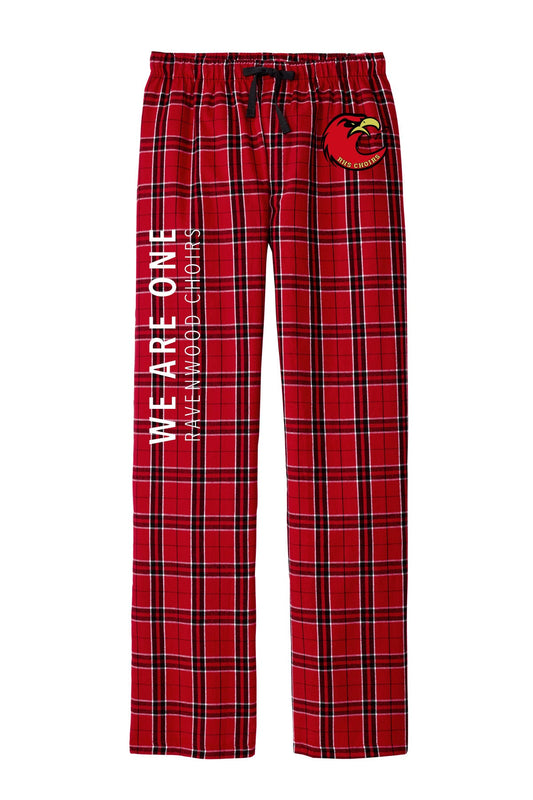 WOMENS RHS Choirs We Are One Ravenwood Choirs Flannel Plaid Pants