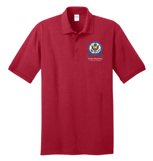 ADULT Blue Ribbon Polo-RED